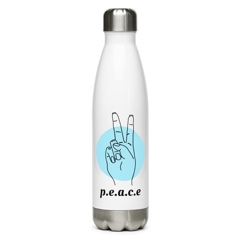 Peace Sign RVing Life Water Bottle